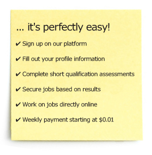 become a clickworker, it's easy