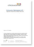 clickworker.com API Dokumentation